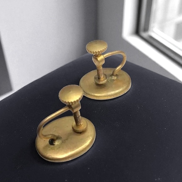 🌺Vintage 1940’s 24K Damascene Necklace & Earrings - Picture 6 of 15